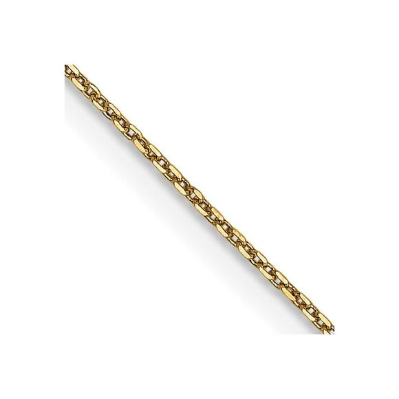 14k Yellow Gold 18in .65mm Diamond-cut Round Open Link Cable Lobster Clasp Chain,All Products : American Fashion Style Bags On Sale